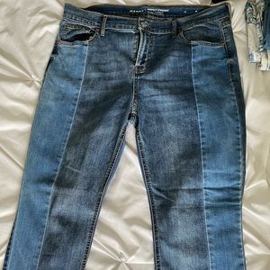 Straight two toned jeans